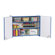 Jonti-Craft KYDZ Rainbow Accents Lockable Wall Cabinet - Rectangular (35" x 15")