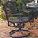 Home Styles Cast Aluminum Rocking Swivel Dining Arm Chair