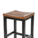 Home Styles 29" Black Contour Stool w/ Oak Top