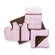 Skip Hop Lattice Bumper Free 4 Pieces Crib Bedding Set in Pink