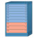 Lyon Workspace Products Counter High Standard Cabinet with 10 Drawers: 30" W x 28 1/4" D x 44 1/4" H