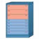 Lyon Workspace Products Counter High Standard Cabinet with 8 Drawers: 30" W x 28 1/4" D x 44 1/4" H