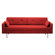 Blu Dot One Night Stand Convertible Sofa with Optional Accent Pillows