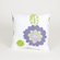 Sweet Potato by Glenna Jean LuLu Flowers Pillow on White Ground