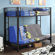 Home Loft Concept Sunrise Twin over Futon Bunk Bed with Built-In Ladder