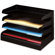 Buddy Products Desktop Organizer, 4 Tier, Legal, Horizontal, Black