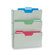 Buddy Products Triple Wall Pocket, 14-1/2"x1"-2-1/2"x17-1/2", Platinum