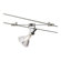 Tech Lighting Kable Lite Pivot Track Head in Chrome and Satin Nickel
