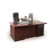 Regency Prestige Traditional Veneer Executive Double Pedestal L Desk