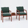 Lesro Franklin Two Chairs with Connecting Center Table