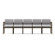 Lesro Lenox Five Seats with Wood Leg
