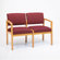 Lesro Lenox Two Seats with Wood Leg