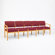 Lesro Lenox Five Seats with Wood Leg