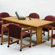 Lesro 69Contemporary Series Rectangular Conference Table (Trestle Base)