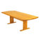 Lesro Contemporary Series 60" Curved End Gathering Table (Trestle Base)