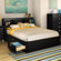 South Shore Spark Mate's Platform Bed with Bookcase Headboard