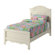 South Shore Summer Breeze 39" Twin Panel Bed in Distressed White Wash