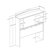 South Shore Clever Room Bookcase Headboard