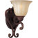 Maxim Lighting Augusta One Wall Sconce in Auburn Florentine