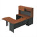 ABCO Endure 102" W U-Shape Right Configuration Executive Workstation with Hutch