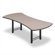 ABCO 72" Wide Presentation Top Conference Table with H Base