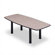 ABCO 120" Wide Boat Shape Top Conference Table with Designer Base