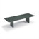 ABCO 96" Wide Self Edge Rectangle Top Conference Table with Slab Base