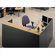 ABCO Unity Series 72" x 78" Reception Desk with Matching 2-Drawer Partial Pedestal