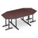 ABCO Smart Tables: 30" x 48" Thermofused Melamine Rectangle and Trapezoid Conference Table