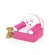 Lambs & Ivy Raspberry Swirl Kid's Recliner