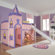NE Kids School House Twin Princess Low Loft Bed with Slide