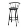 ORE Furniture 29" Swivel Barstool in Black (Set of 2)