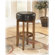 Signature Design by Ashley Thorndike 30" Upholstered Backless Swivel Bar Stool in Warm Brown