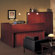 Mayline Group Corsica Reception Desk with Wall Cabinet
