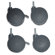 Mayline Group NetStart LAN Support Stations: Set of Four Casters