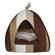 Best Pet Supplies Striped Tent Pet Bed in Brown