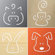 Spot on Square Animal Series Wall Art