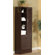 4D Concepts Louver Storage Tower with Four Adjustable Shelves in Espresso