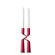Menu Powder-Lacquered Steel Double Candlestick