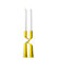 Menu Powder-Lacquered Steel Double Candlestick
