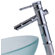 Kraus Clear 19mm thick Glass Vessel Sink and Bamboo Faucet