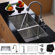 Kraus Undermount 33" Double Bowl 70/30 Kitchen Sink