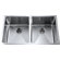 Kraus 33" Undermount 50/50 Double Bowl Kitchen Sink with 13.4" Faucet and Soap Dispenser