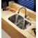 Kraus  Stainless Steel Undermount 32" Double Bowl Kitchen Sink with Kitchen Faucet and Soap Dispenser