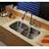 Kraus 32 inch Undermount Double Bowl Stainless Steel Kitchen Sink with Kitchen Faucet and Soap Dispenser