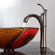 Kraus Copper Snake Glass Vessel Sink and Riviera Faucet