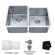 Kraus 32 inch Undermount 50/50 Double Bowl Kitchen Sink