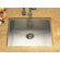 Houzer Contempo Zero Radius Undermount Single Bowl Kitchen Sink in Brushed Satin