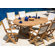 Three Birds Casual Teak Chelsea Riviera 4 Piece Dining Set