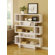 Hokku Designs Celio Three-Tier Bookcase / Display Cabinet in Matte White